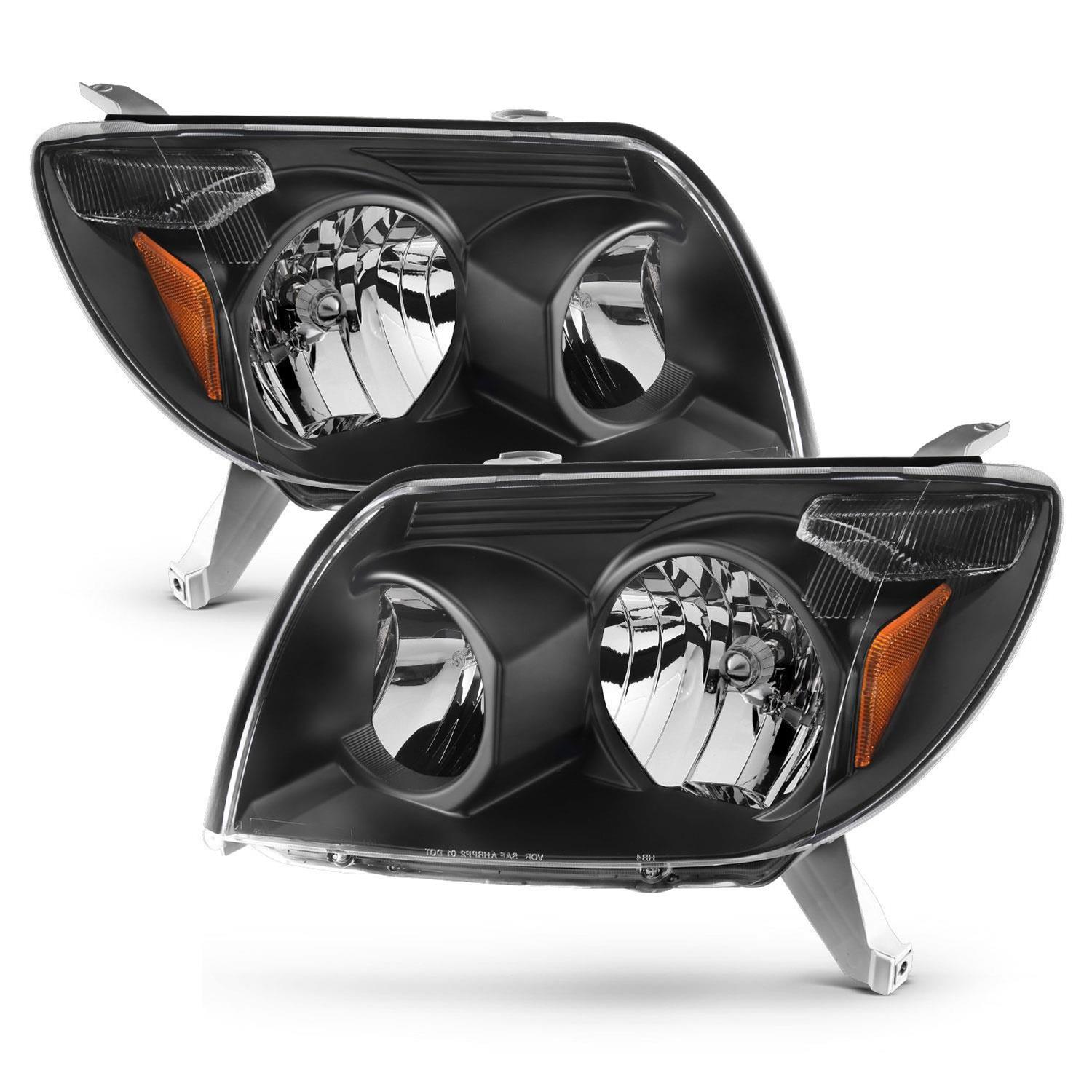 ANZO 2003-2005 Toyota 4Runner Crystal Headlights Black thumbnail 3
