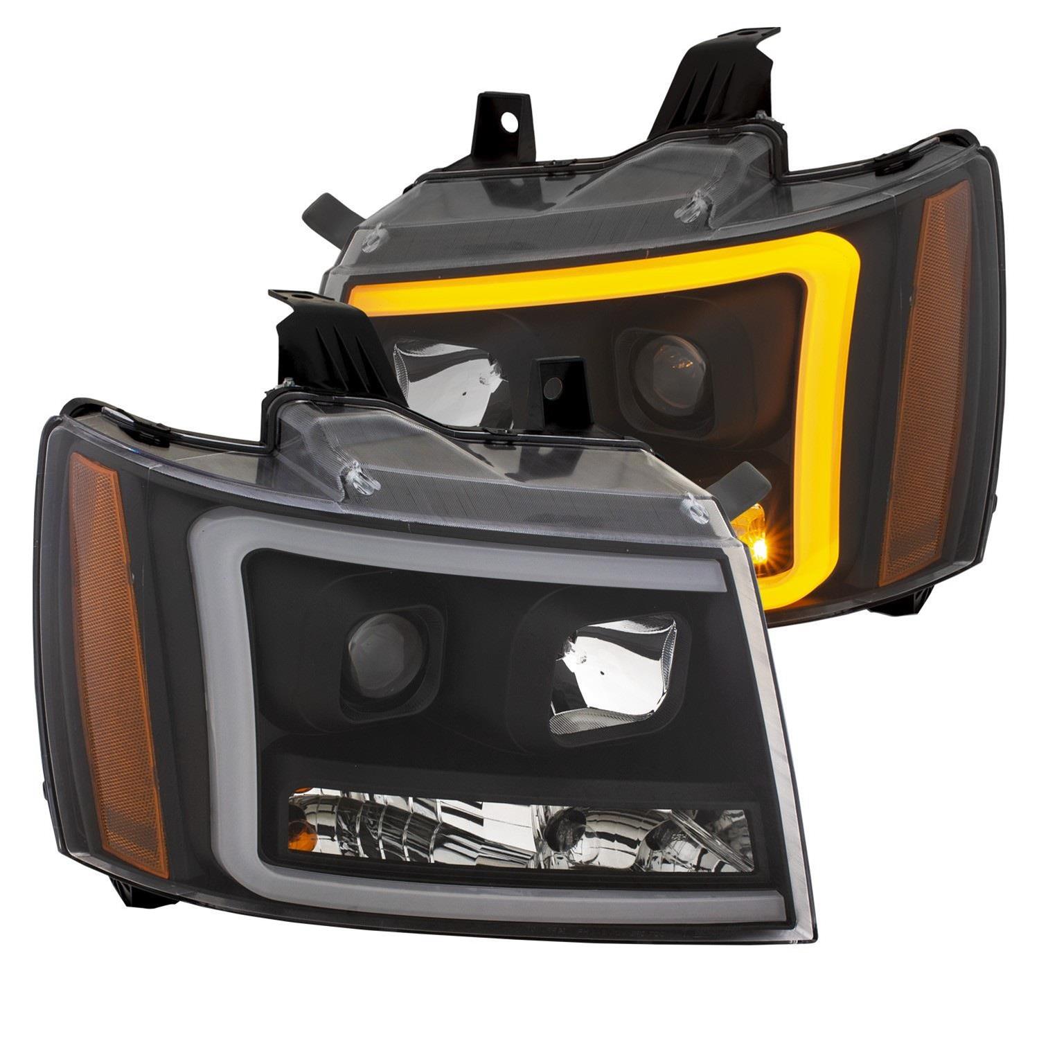 Anzo USA 111402 Anzo Projector Plank Style Switchback Headlights