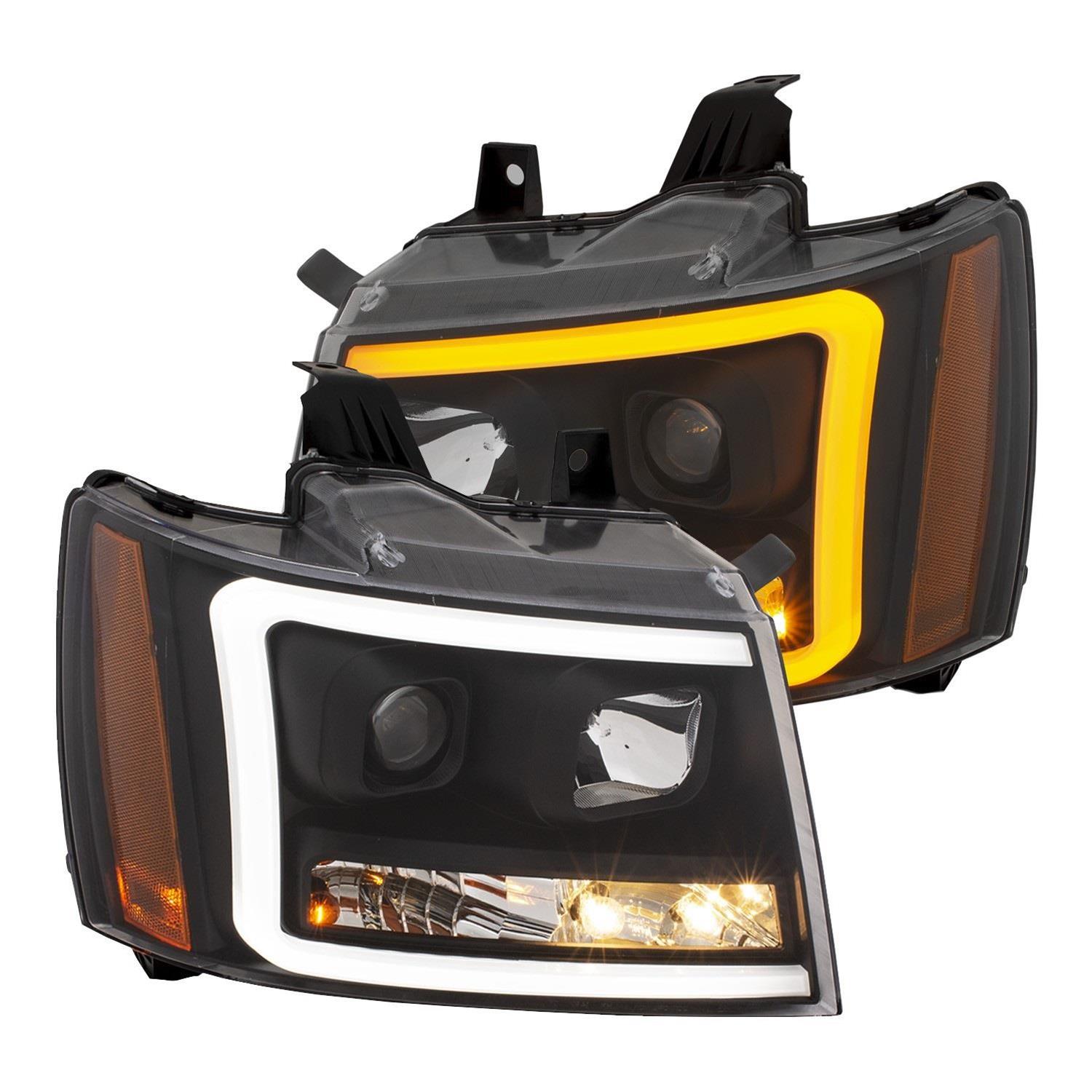 Anzo USA 111402 Anzo Projector Plank Style Switchback Headlights