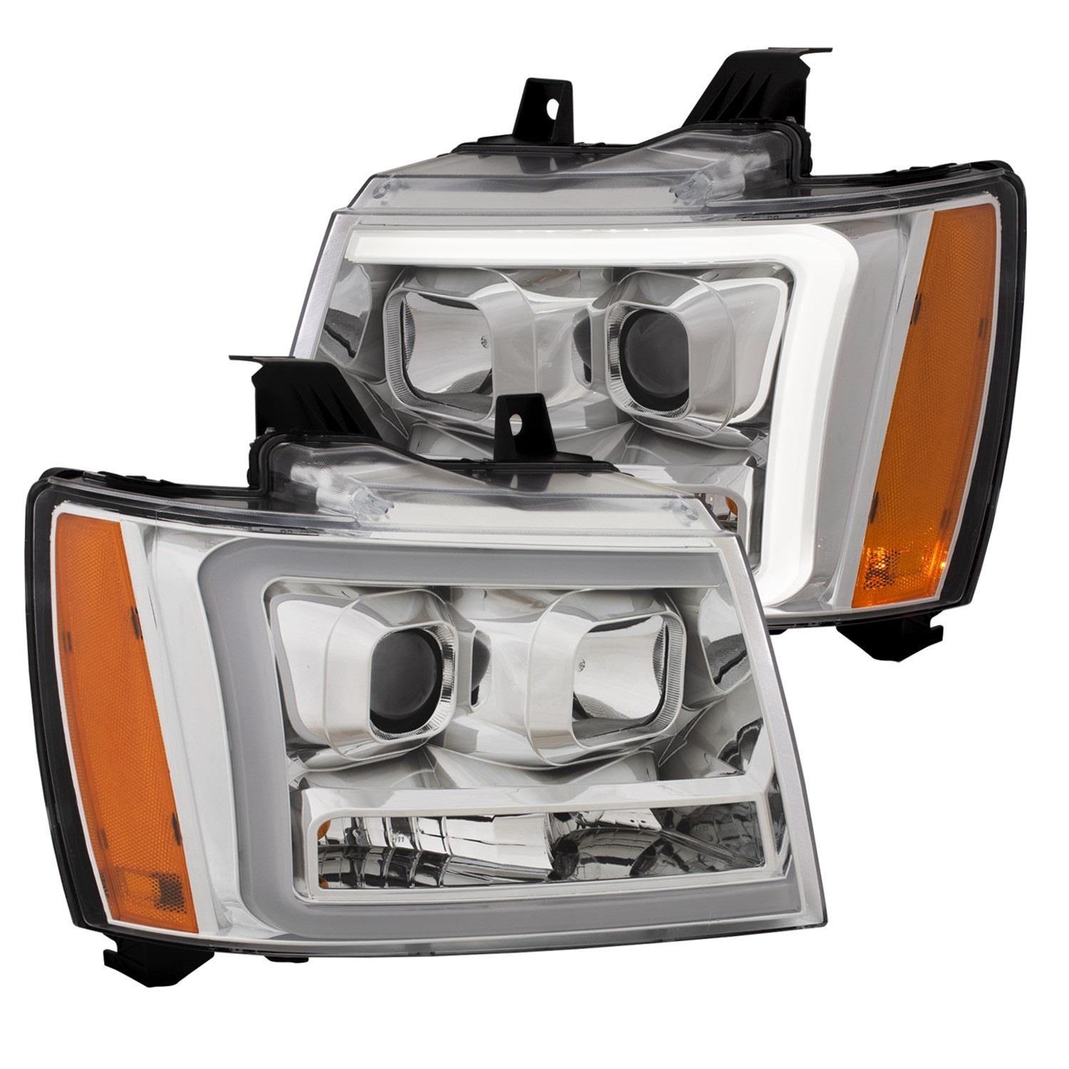 Anzo Projector Plank Style Switchback Headlights 111403 Headlights,Projector w/ Chrome w/ Amber thumbnail 9