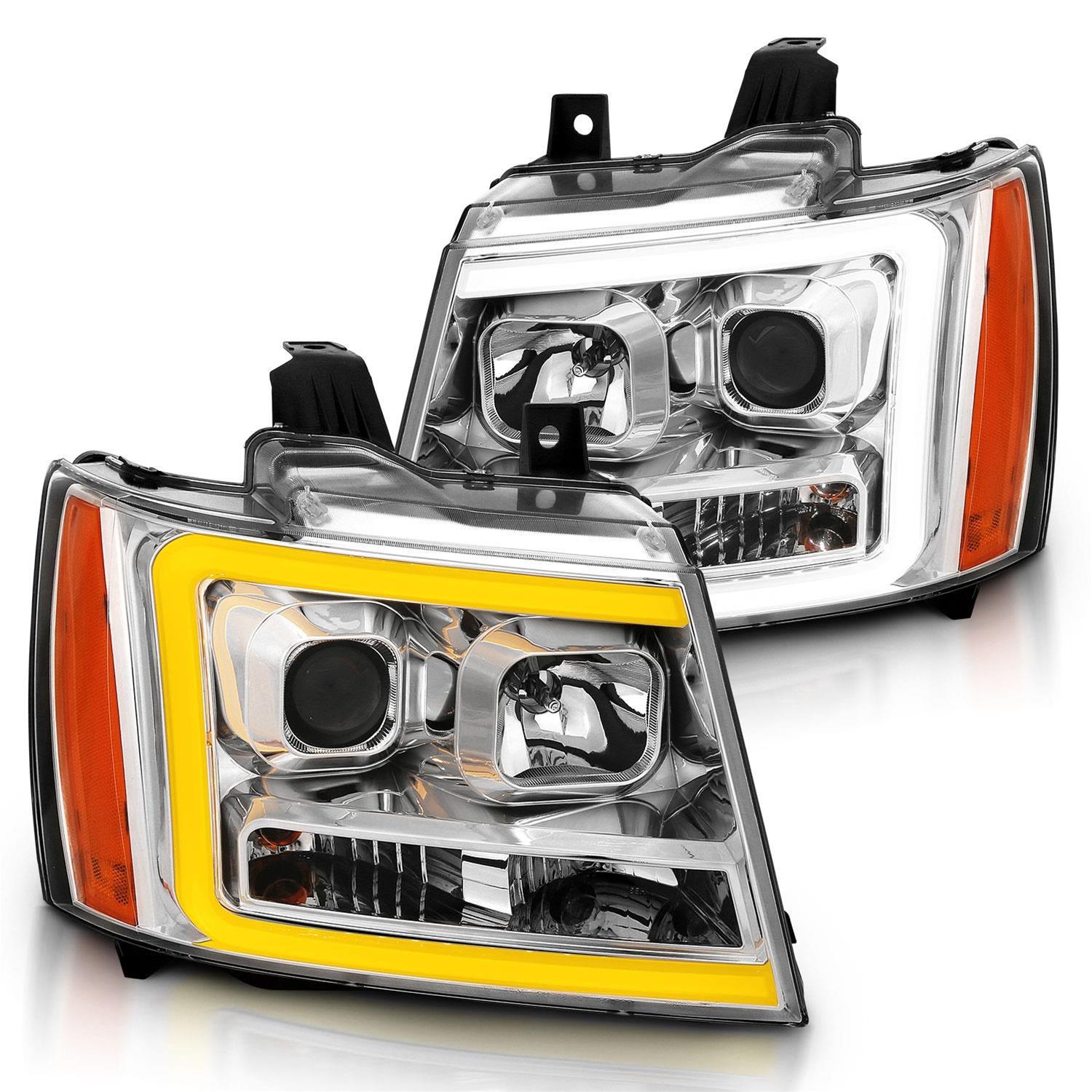 Anzo Projector Plank Style Switchback Headlights 111403 Headlights,Projector w/ Chrome w/ Amber thumbnail 2