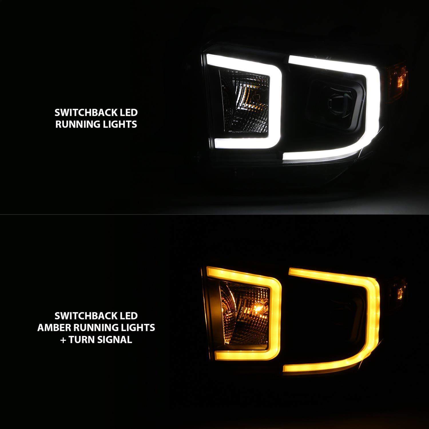 Anzo Projector Plank Style Switchback Headlights 111414 Headlights,Projector w/ Black w/ Amber thumbnail 8
