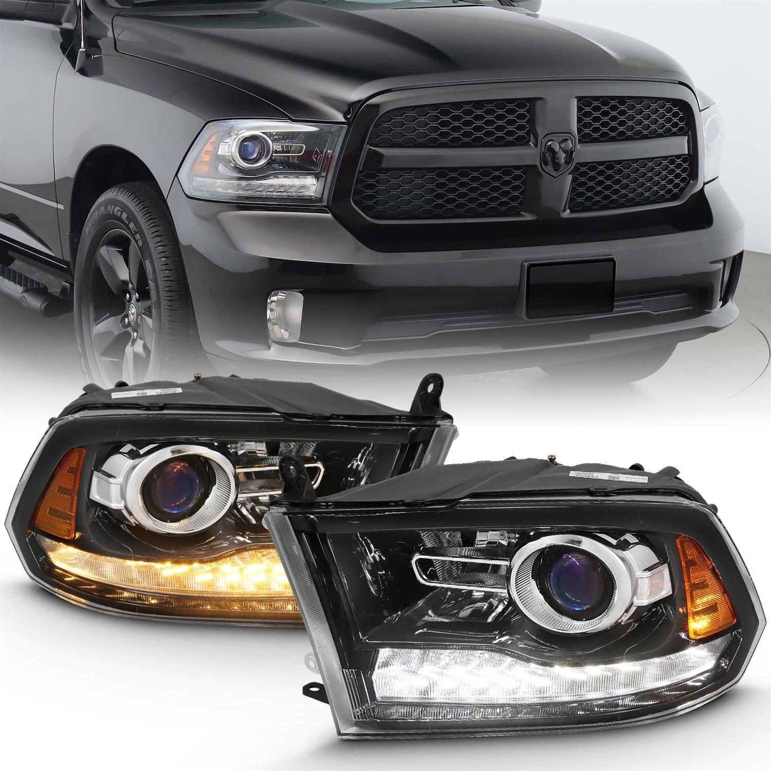 Anzo USA 111439 Anzo Projector Plank Style Switchback Headlights