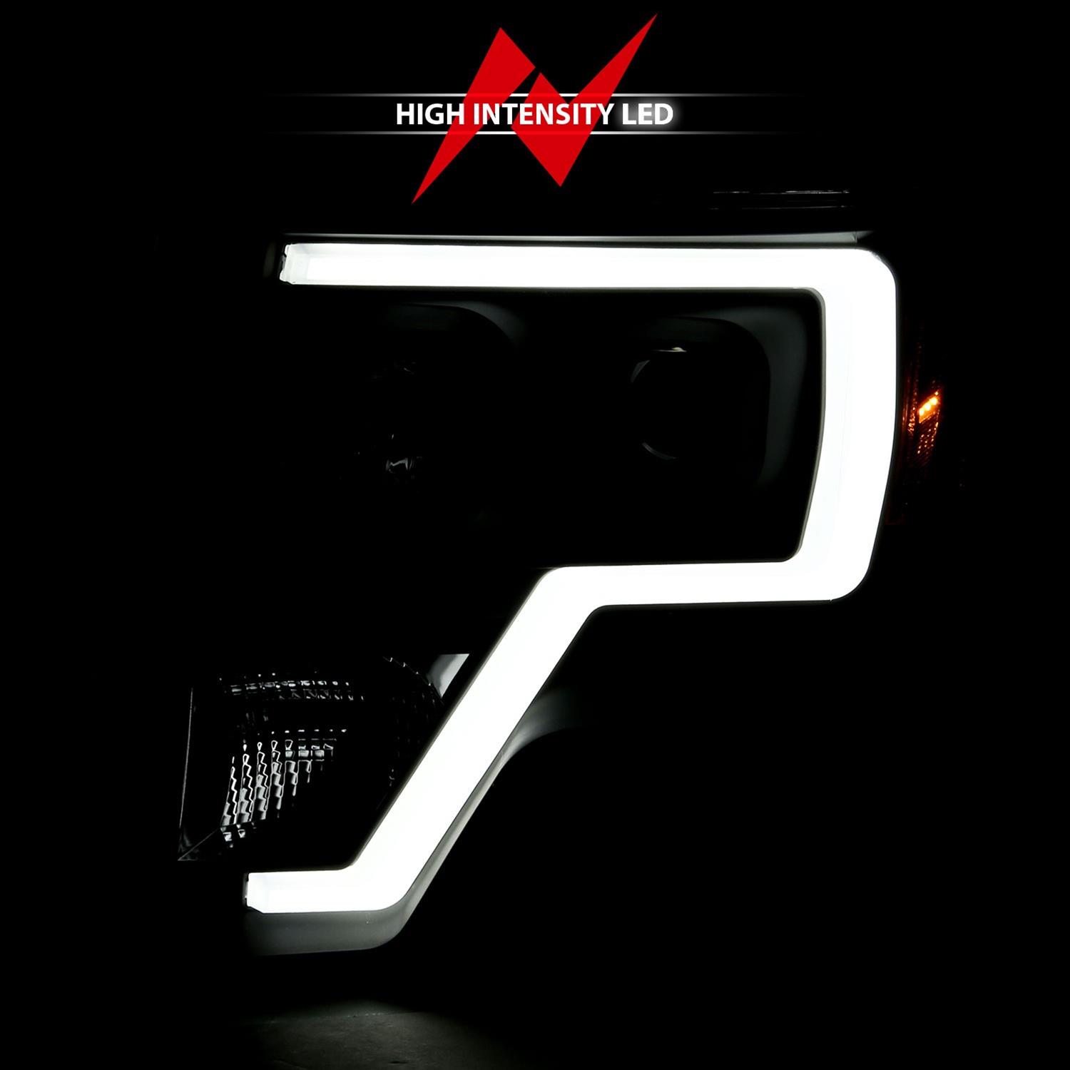 ANZO 2009-2014 Ford F-150 Projector Light Bar H.L Black Amber thumbnail 6