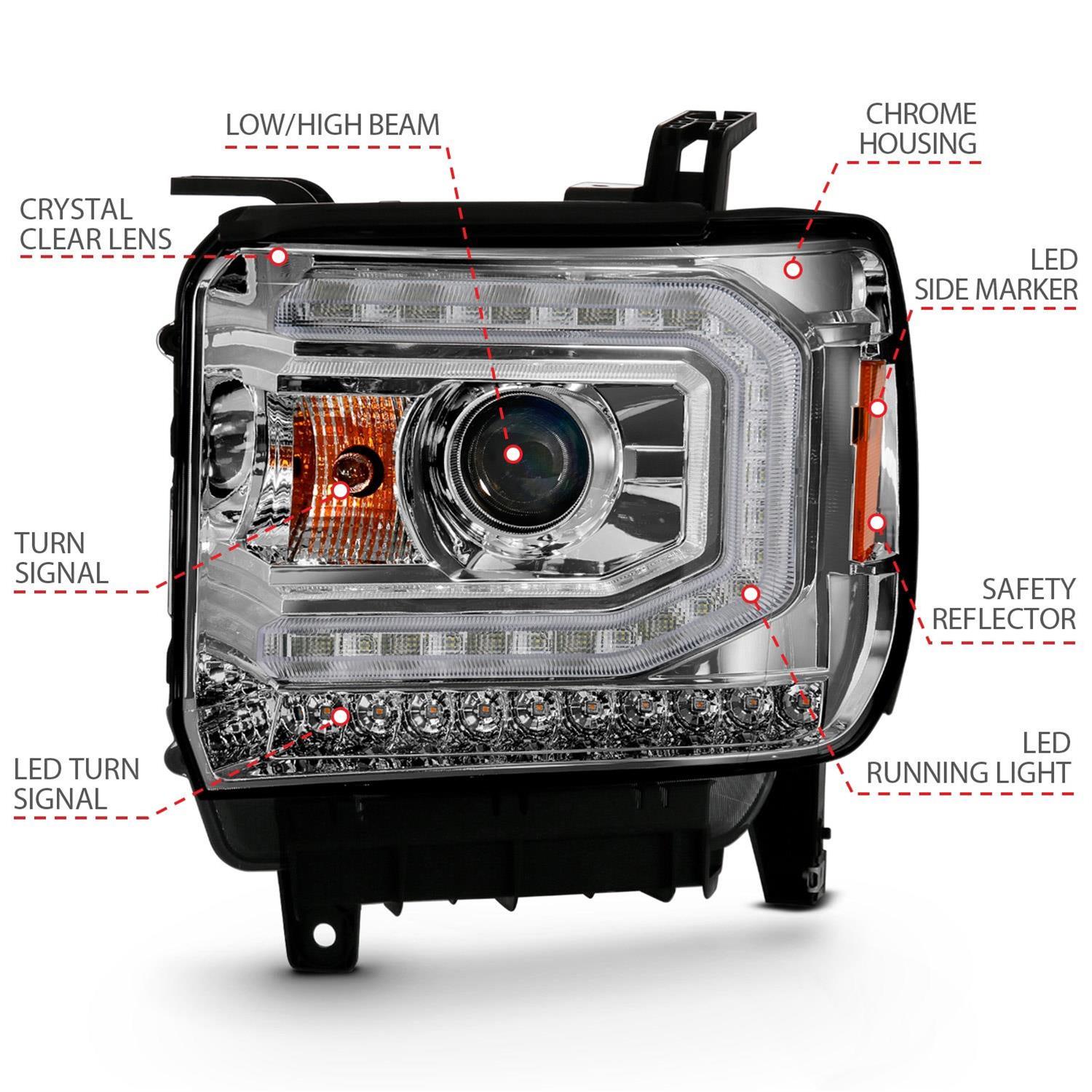 Anzo Headlights 111486 Headlight Set, Projector Headlight thumbnail 4