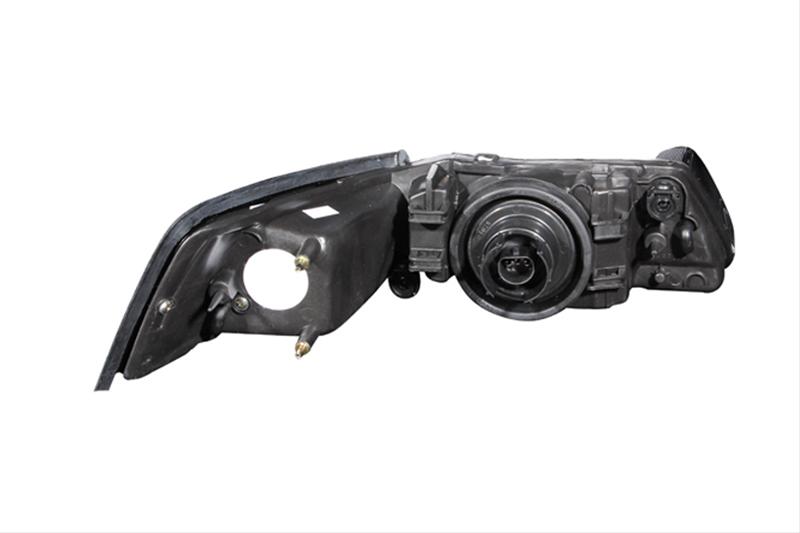 ANZO 1999-2004 Ford Mustang Crystal Headlights Black thumbnail 2
