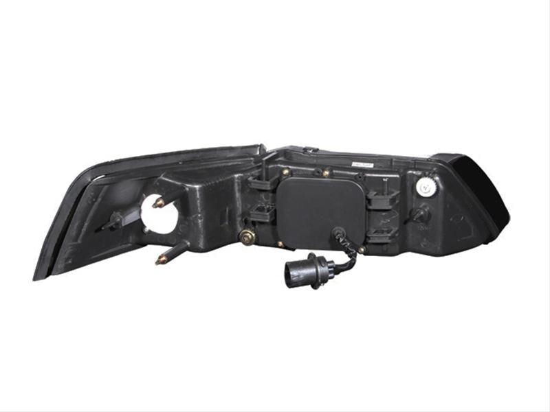 ANZO 1999-2004 Ford Mustang Projector Headlights Chrome thumbnail 2