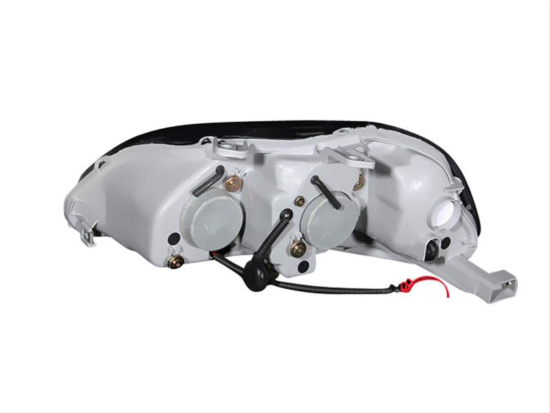 ANZO 1996-1998 Honda Civic Projector Headlights w/ Halo Black thumbnail 2
