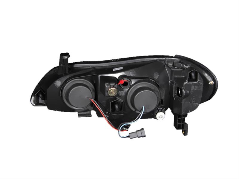 ANZO 2000-2004 Infiniti I30 Projector Headlights w/ Halo Black thumbnail 2