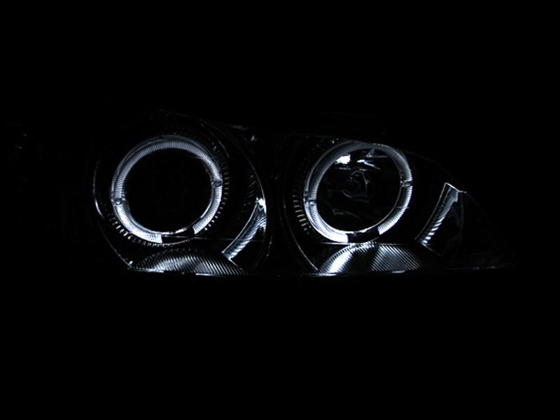 ANZO 2000-2004 Infiniti I30 Projector Headlights w/ Halo Chrome thumbnail 3