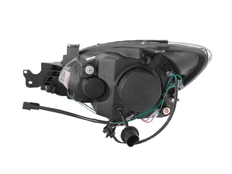 Anzo Headlights 121103 Headlights, Projector with CCFL Halo, Clear Lens, Chrome Housing, Mitsubishi, Pair
