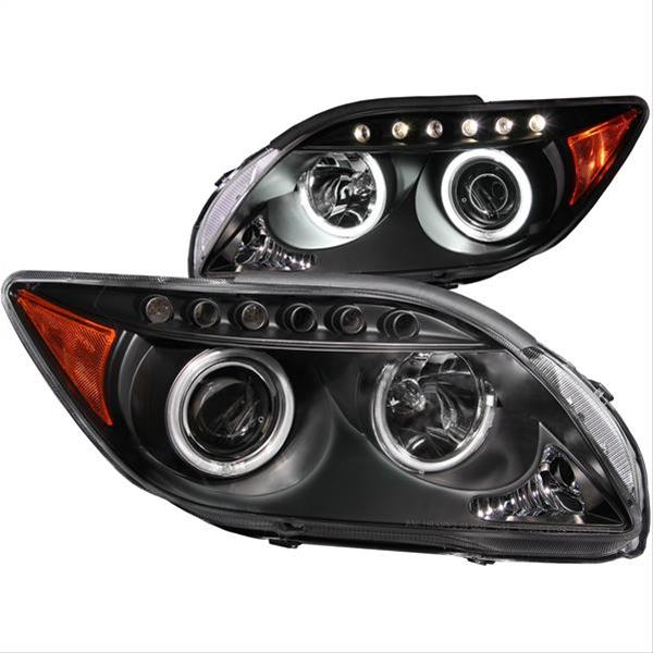 ANZO 2005-2010 Scion Tc Projector Headlights w/ Halo Black (CCFL) thumbnail 3