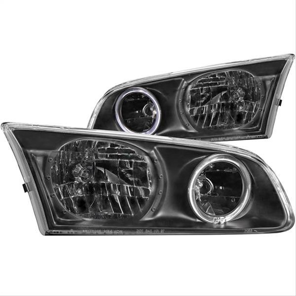 ANZO 2000-2001 Toyota Camry Crystal Headlights w/ Halo Black thumbnail 2