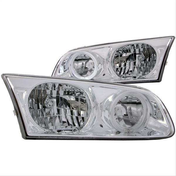 ANZO 2000-2001 Toyota Camry Crystal Headlights w/ Halo Chrome thumbnail 2