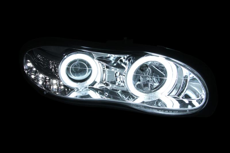 ANZO 1998-2002 Chevrolet Camaro Projector Headlights w/ Halo Chrome thumbnail 3