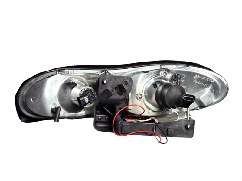 ANZO 1998-2002 Chevrolet Camaro Projector Headlights w/ Halo Chrome thumbnail 2