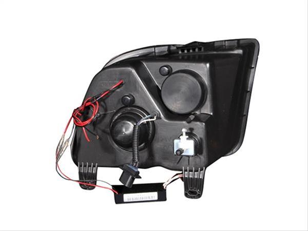 ANZO 2005-2009 Ford Mustang Projector Headlights w/ Halo Black thumbnail 2