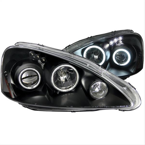 ANZO 2005-2006 Acura RSX Projector Headlights w/ Halo Black thumbnail 3