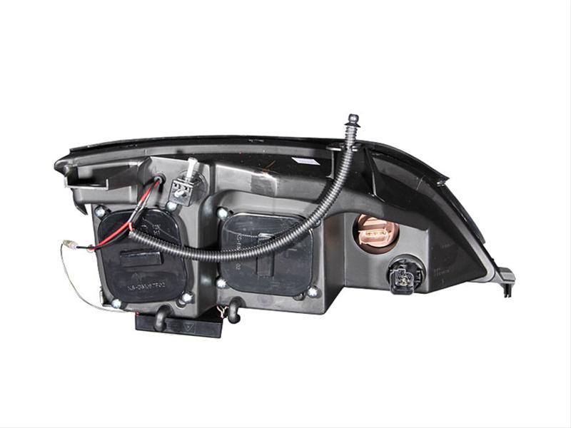 ANZO 2005-2007 Ford Focus Projector Headlights w/ Halo Black thumbnail 2