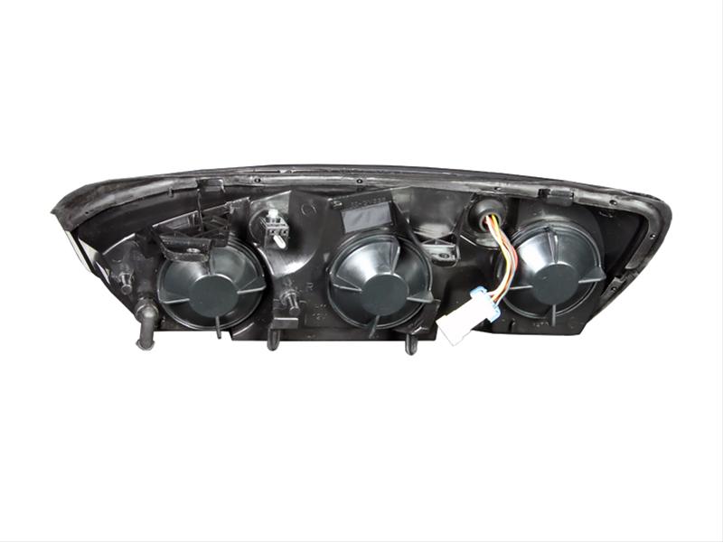 ANZO 2004-2007 Chevrolet Malibu Crystal Headlights Black thumbnail 2