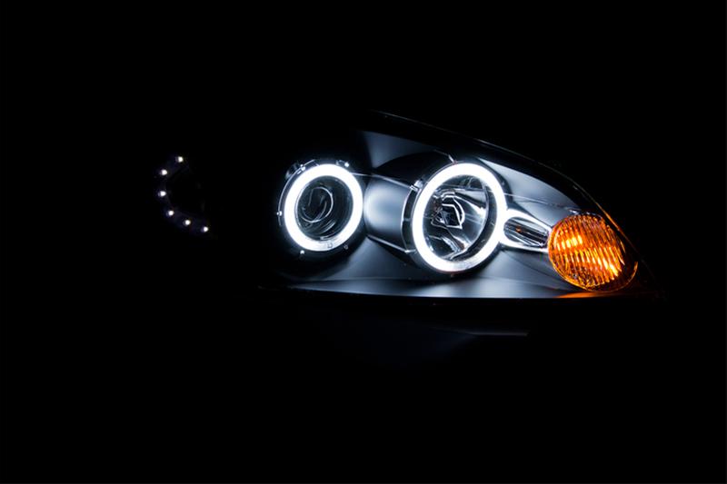 Anzo Headlights 121236 Headlights, Projector with Halo, Clear Lens, Black Housing, Chevy, Pair thumbnail 3