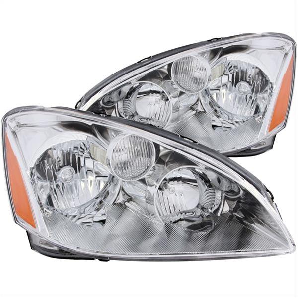ANZO 2002-2004 Nissan Altima Crystal Headlights Chrome thumbnail 2