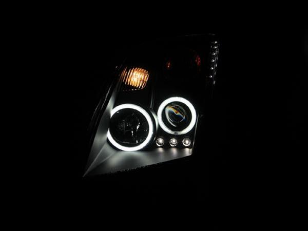 ANZO 2007-2012 Nissan Sentra Projector Headlights Black thumbnail 3