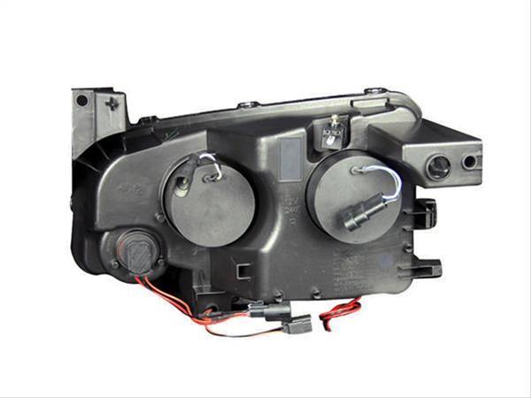 ANZO 2006-2010 Dodge Charger Projector Headlights w/ Halo Black thumbnail 2