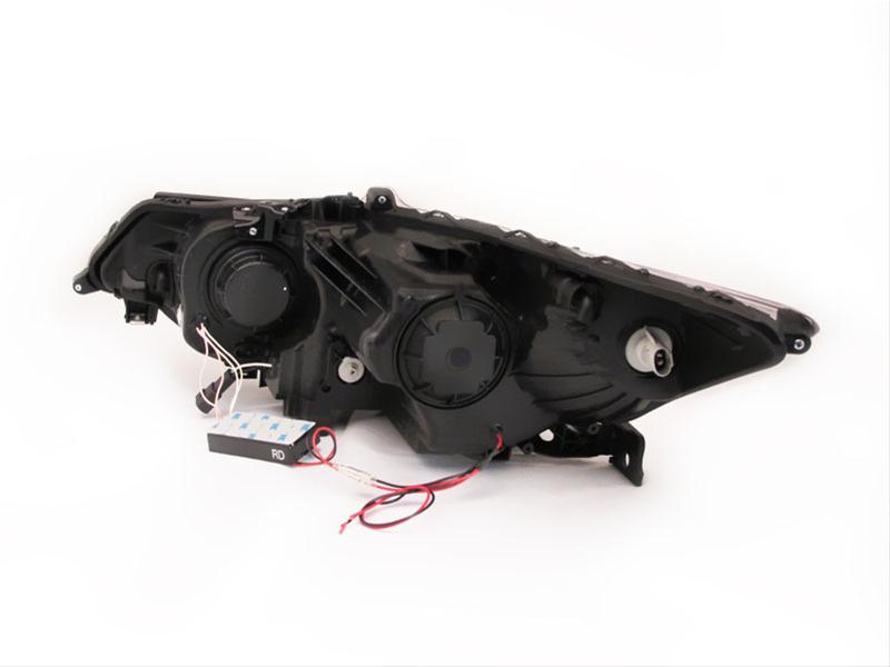 ANZO 2009-2012 Acura TSX Projector Headlights w/ Halo Black (CCFL) (HID Compatible) thumbnail 2