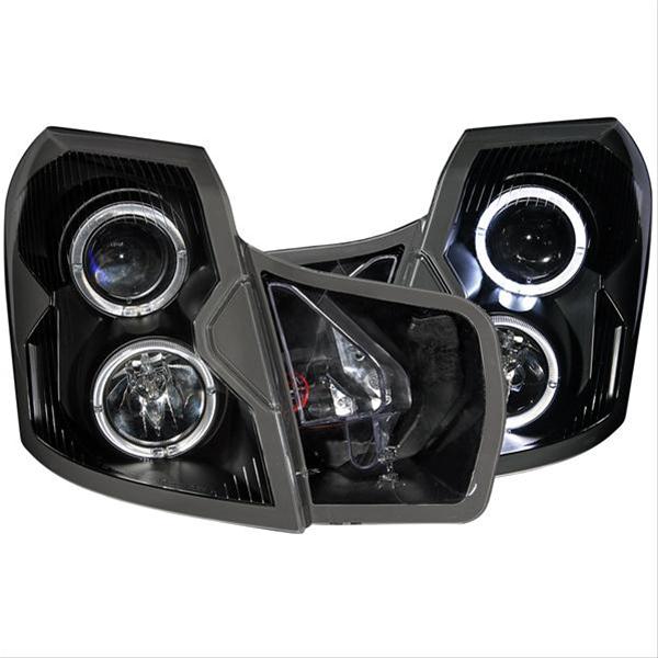 ANZO 2003-2007 Cadillac CTS Projector Headlights w/ Halo Black thumbnail 3