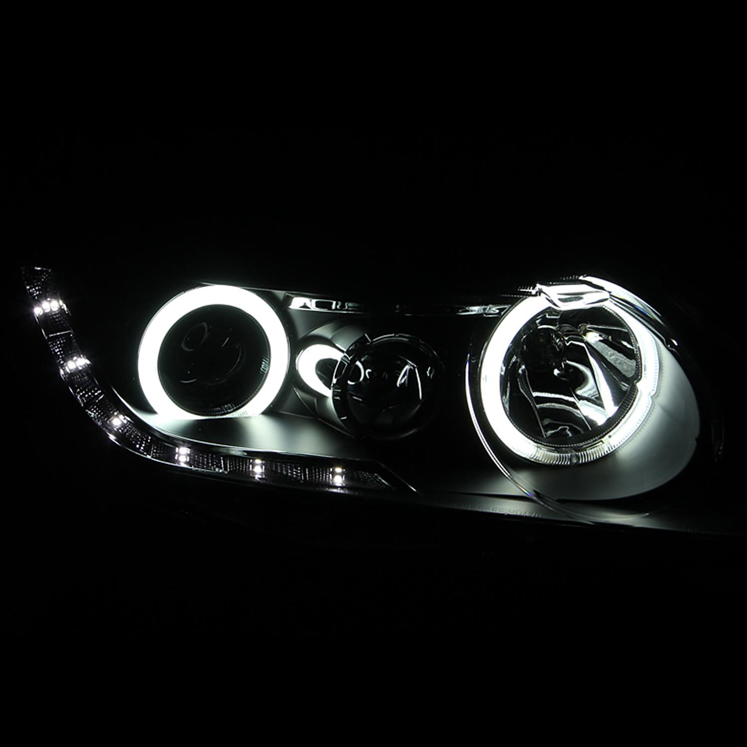 ANZO 2006-2011 Honda Civic Projector Headlights w/ Halo Black (CCFL) thumbnail 2