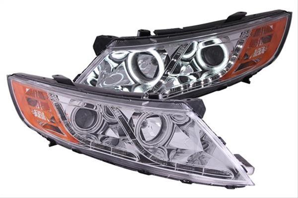 ANZO 2011-2013 Kia Optima Projector Headlights w/ Halo Chrome (CCFL) thumbnail 4
