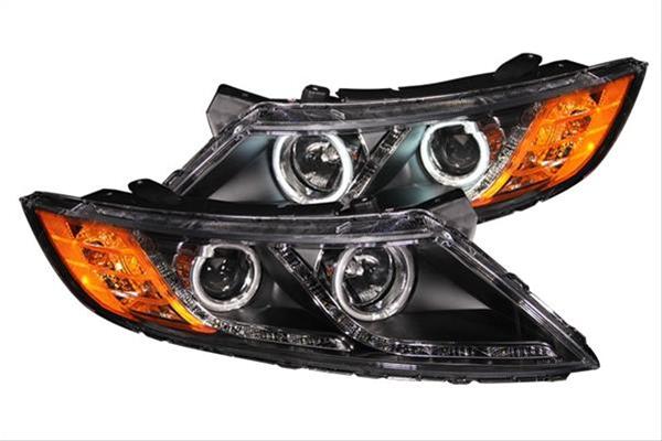 ANZO 2011-2013 Kia Optima Projector Headlights w/ Halo Black (CCFL) thumbnail 4