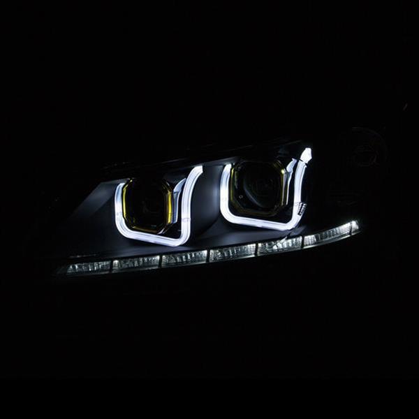 ANZO 2013-2015 Honda Accord (4dr ONLY) Projector Headlights w/ U-Bar Black thumbnail 3