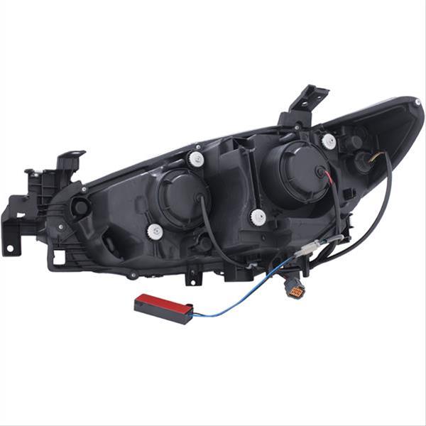 ANZO 2014-2015 Mazda 6 Projector Headlights w/ Plank Style Design Black thumbnail 2