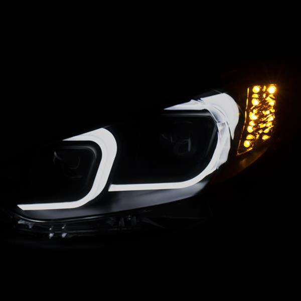 ANZO 2014-2015 Mazda 6 Projector Headlights w/ Plank Style Design Black thumbnail 3