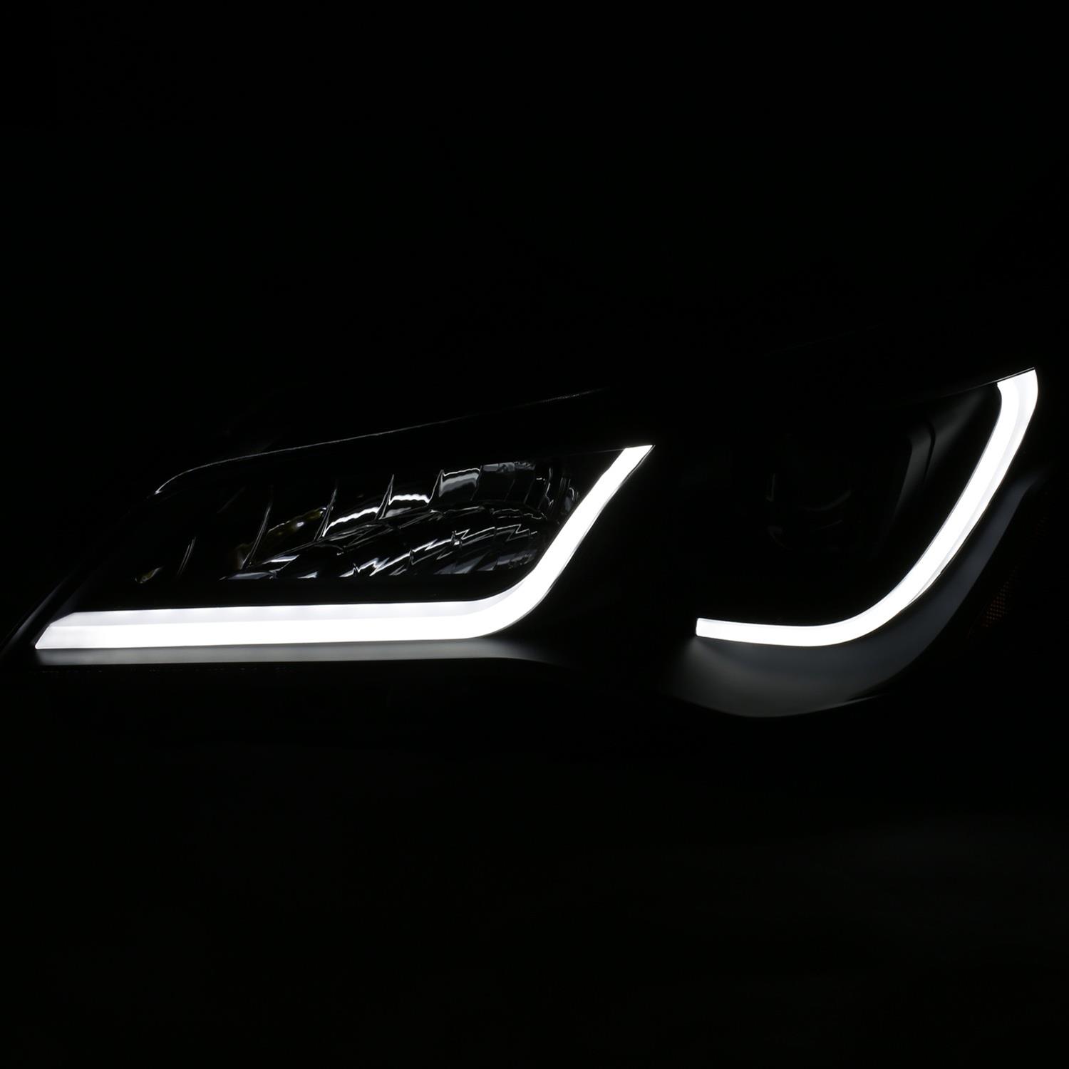 ANZO Projector Headlights With Plank Style Design Black w/Amber 15-16 Toyota Camry (4DR) thumbnail 3