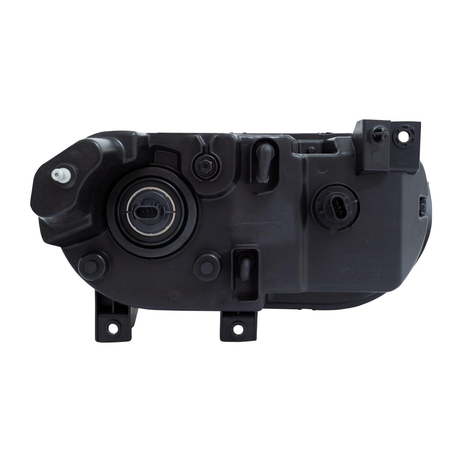 ANZO 2008-2014 Dodge Challenger Crystal Headlights Black thumbnail 3