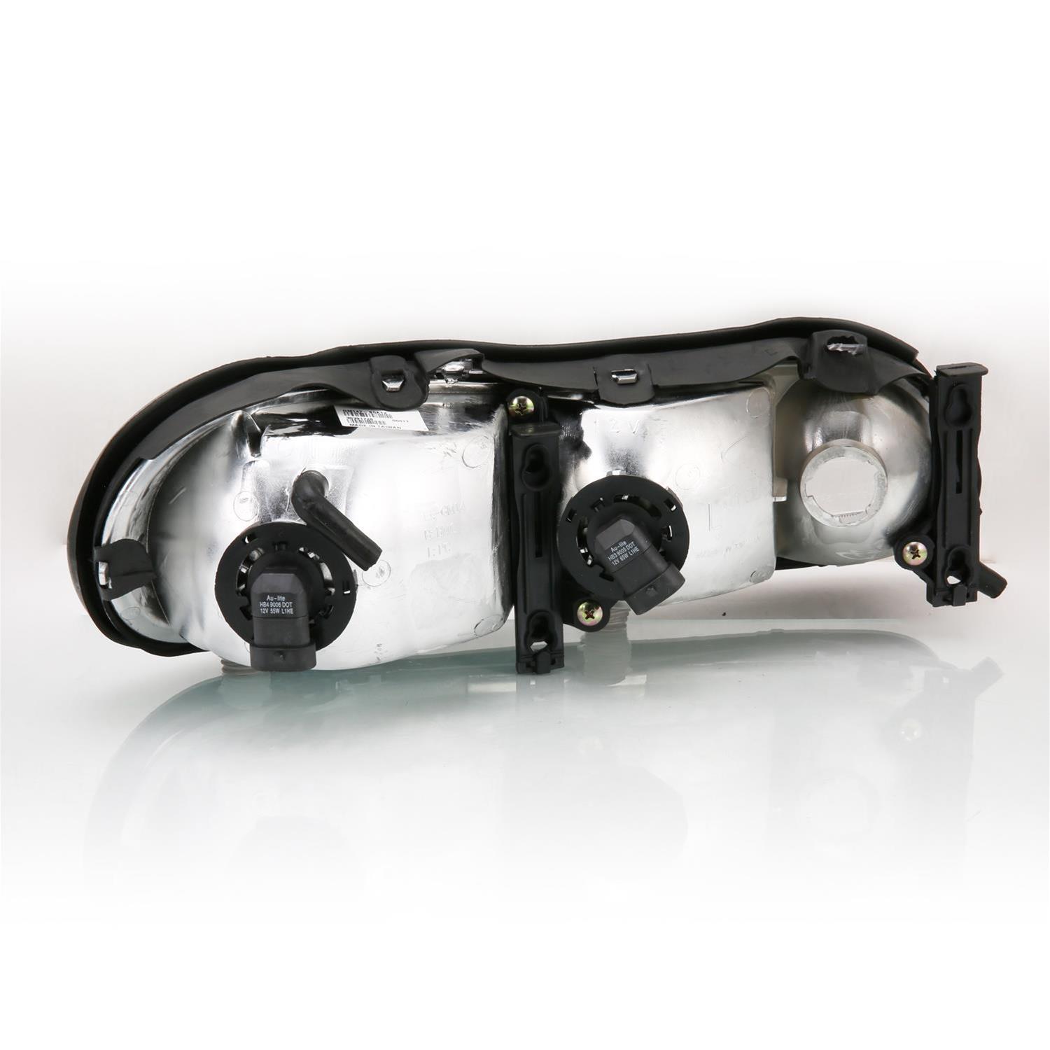 Anzo USA Headlight Assemblies 121533 Headlights, 97-03 MALIBU CRYSTAL HEADLIGHT BLACK AMBER thumbnail 2