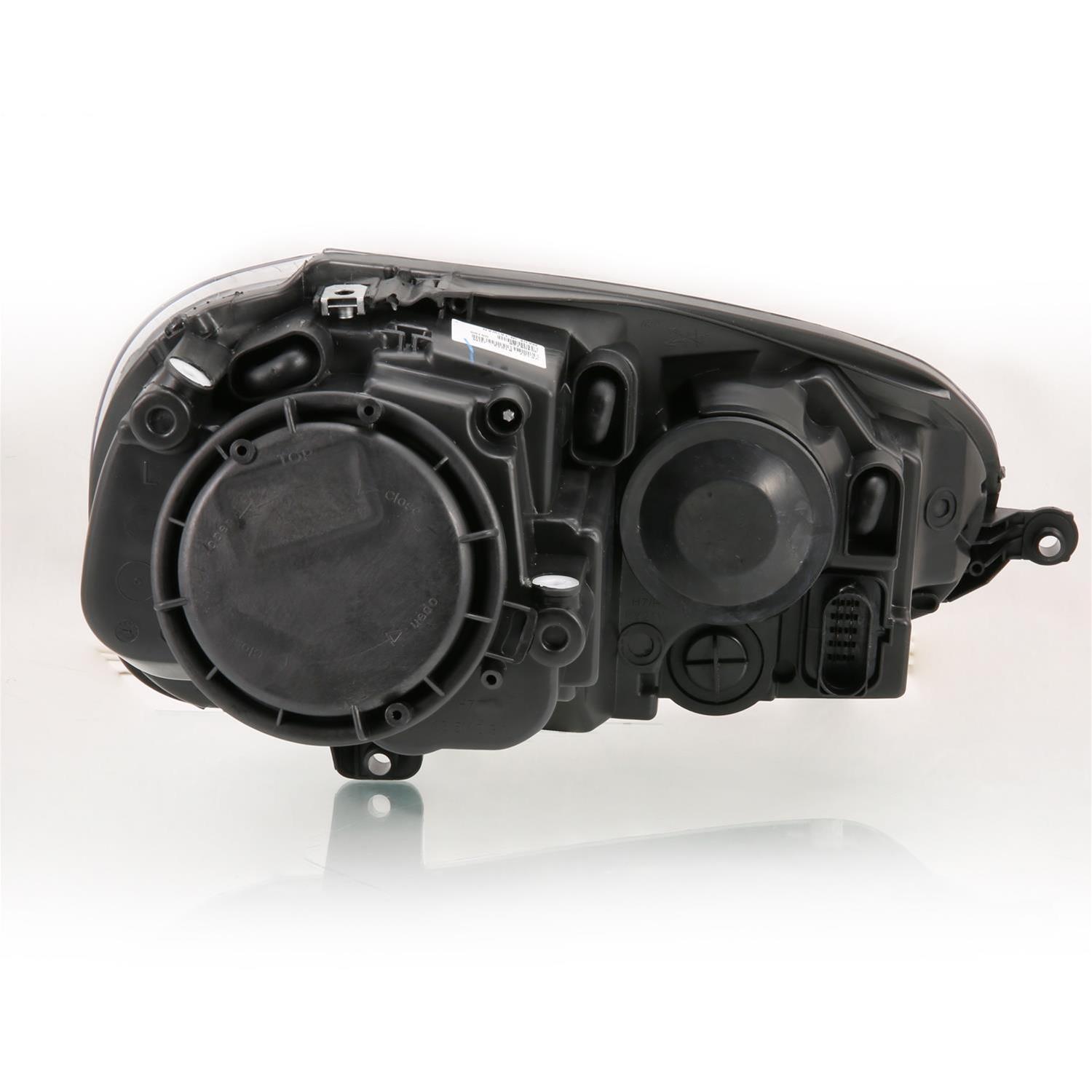 ANZO 2006-2009 Volkswagen Us Rabbit Crystal Headlight Black (Halogen Only) thumbnail 2
