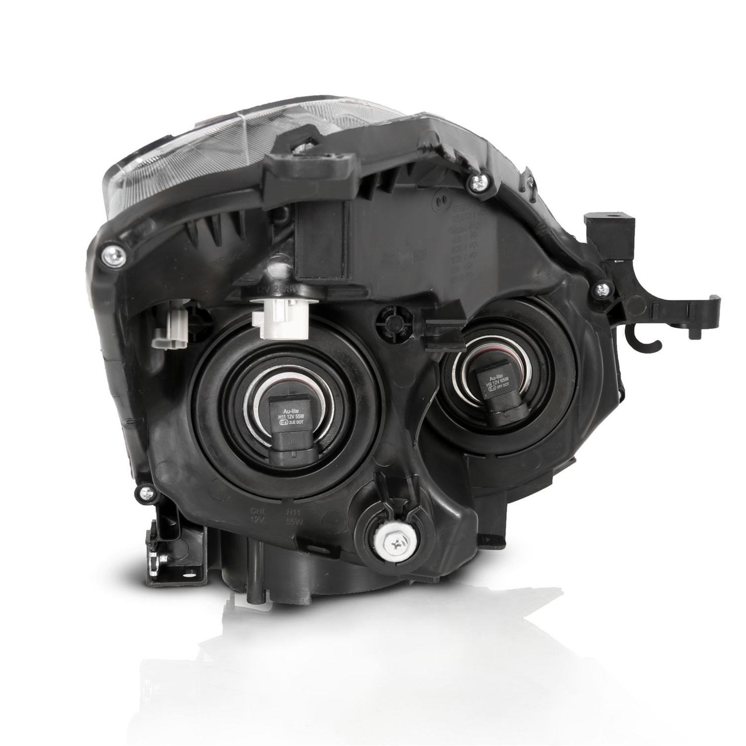 ANZO 2010-2013 Nissan Altima Projector Headlight Black (Halogen Type) thumbnail 2
