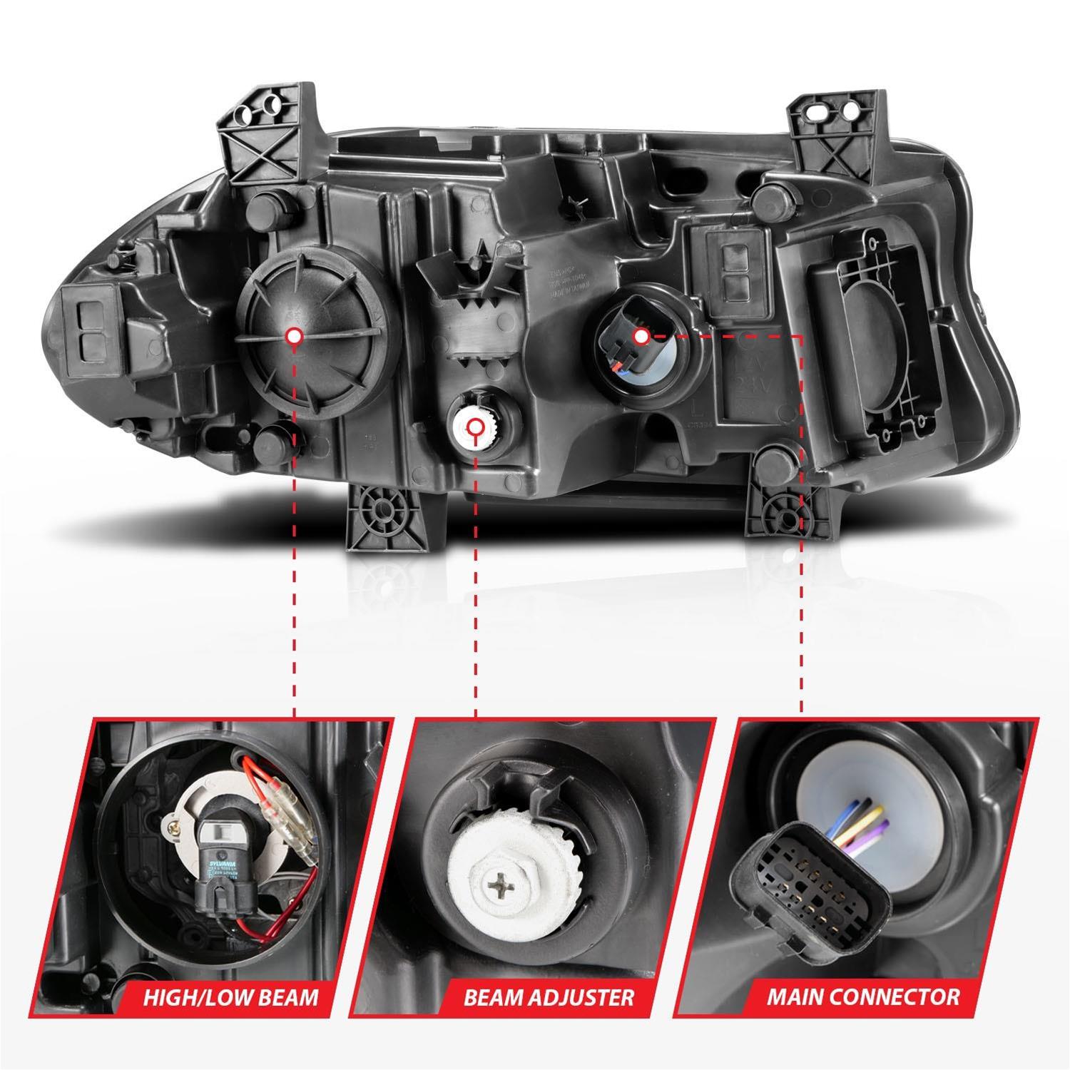 Anzo USA - Headlight Assemblies for 2015-2023 CHARGER 121559 Set, Projector thumbnail 2