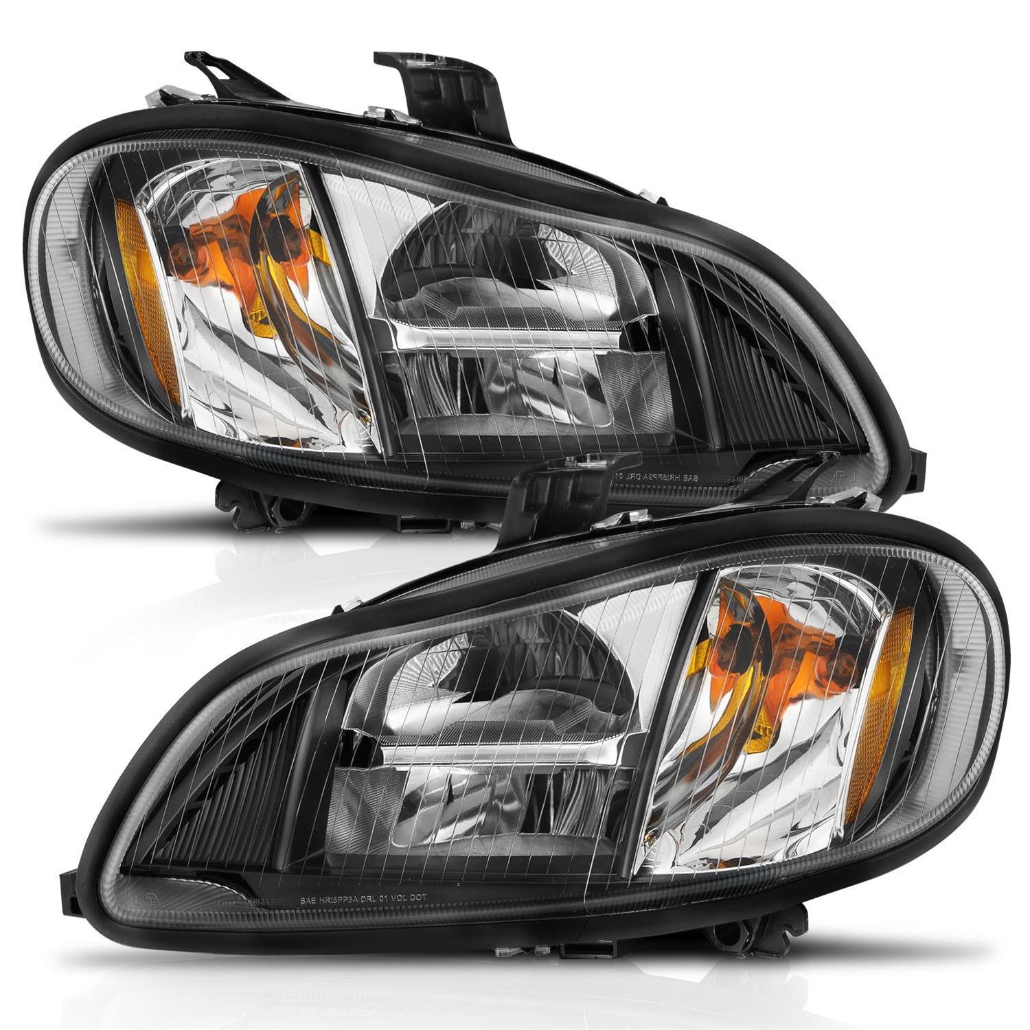 ANZO 2002-2014 Freightliner M2 LED Crystal Headlights Black Housing w/ Clear Lens (Pair) thumbnail 3