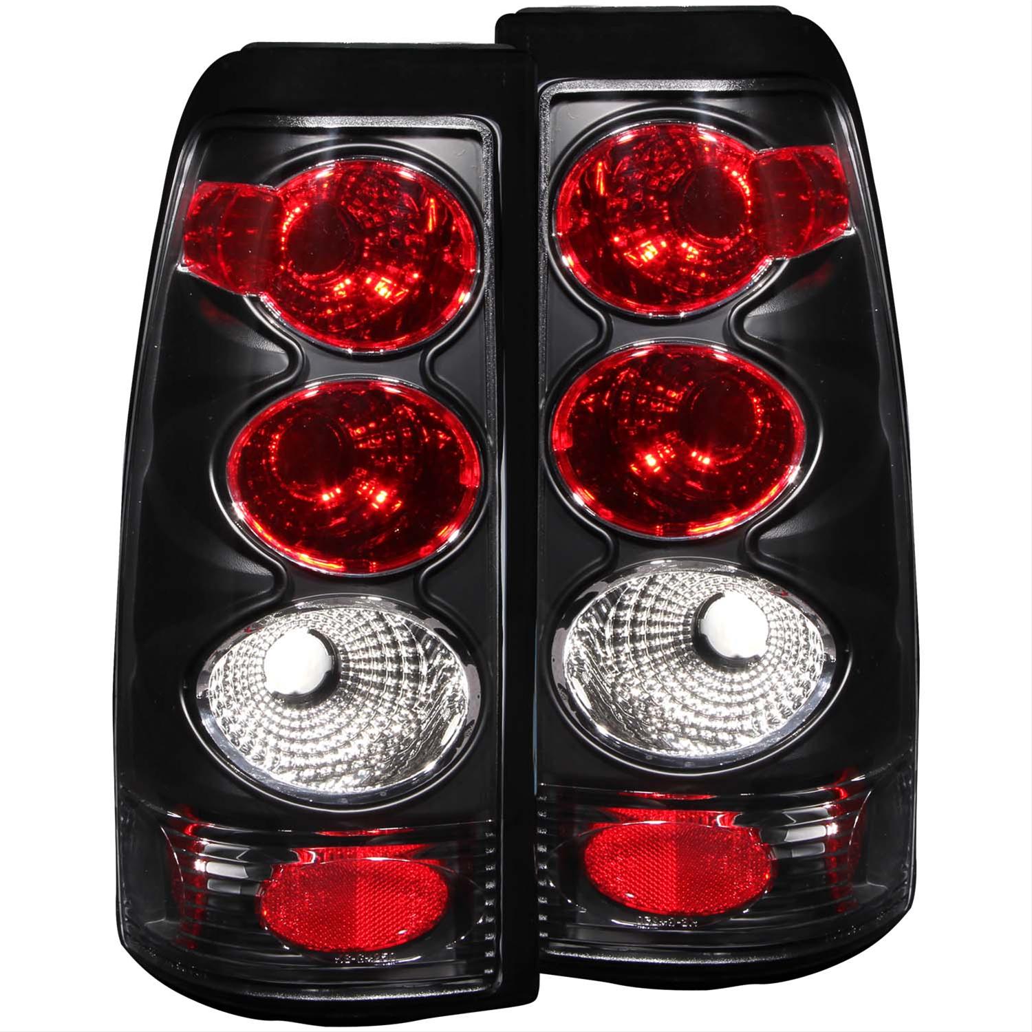 ANZO 1999-2002 Chevrolet Silverado 1500 Taillights Black