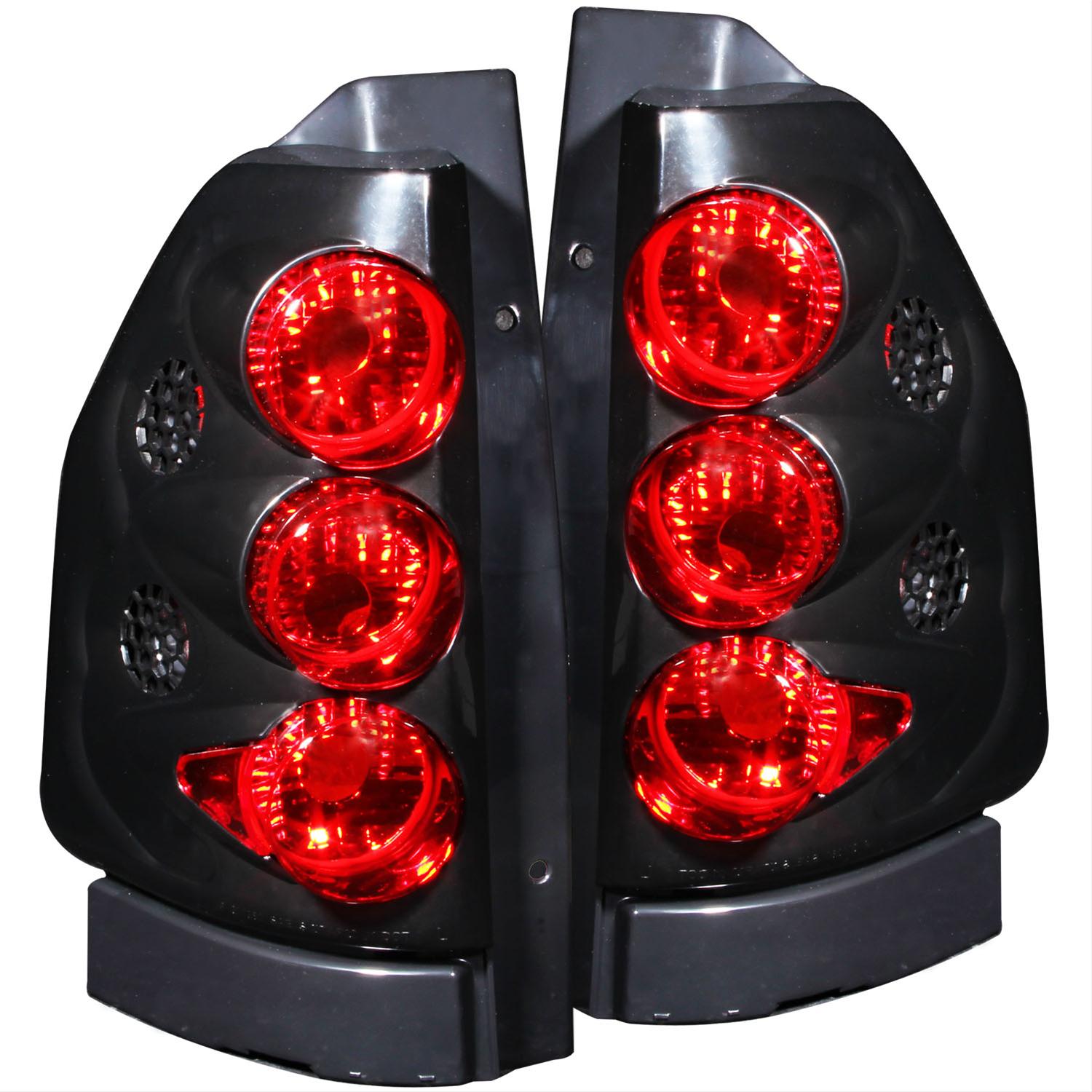 ANZO 2002-2008 GMC Envoy Taillights Black
