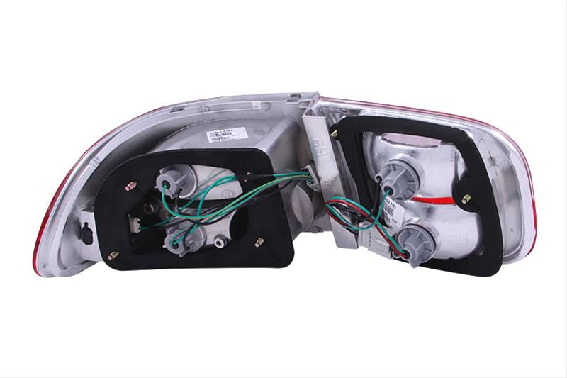 ANZO 1992-1995 Honda Civic Taillights Red/Clear thumbnail 2