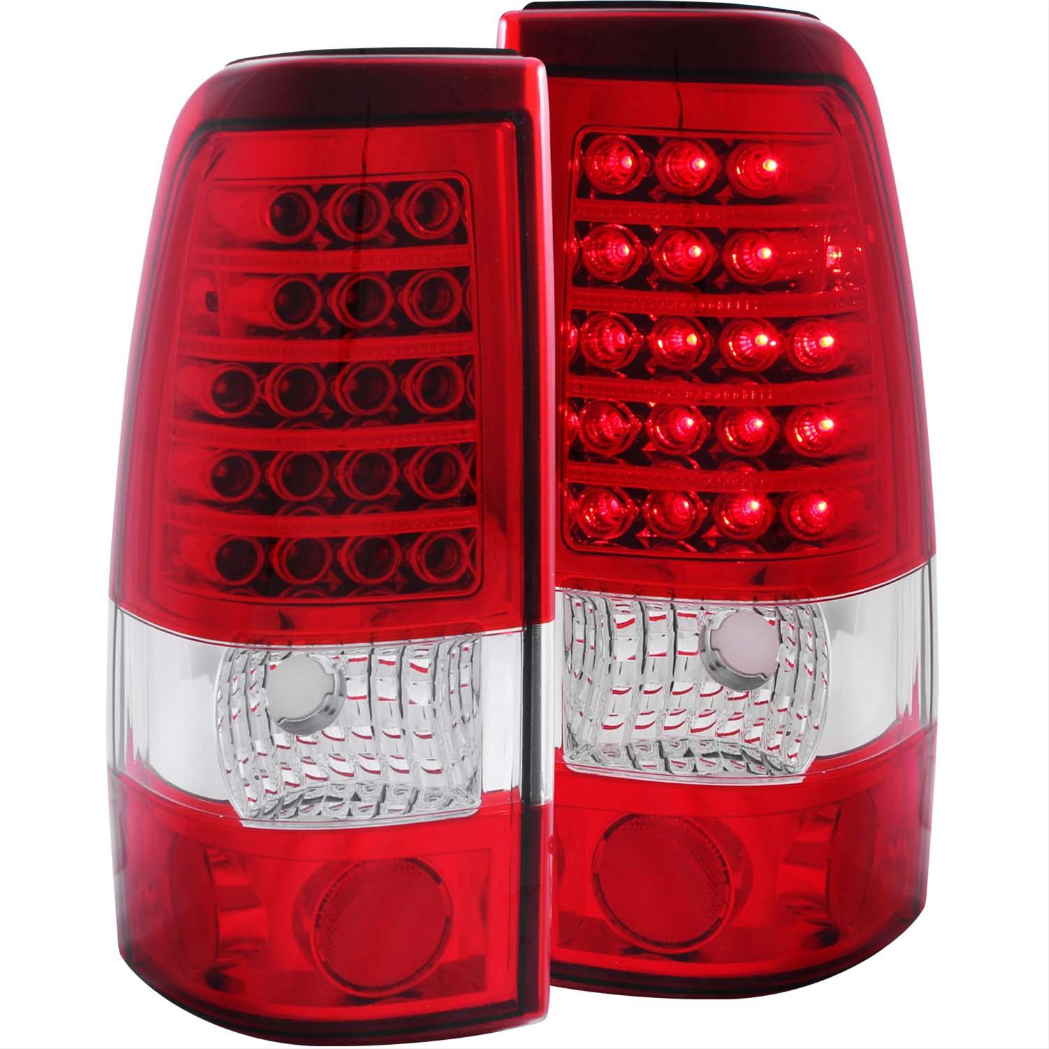 ANZO 1999-2007 Chevrolet Silverado 1500 LED Taillights Red/Clear