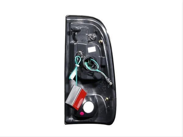 Anzo LED Taillights 311026 Taillight Assemblies, LED, Clear with Red Inserts Lens, Chrome Housing, Ford, Set thumbnail 3