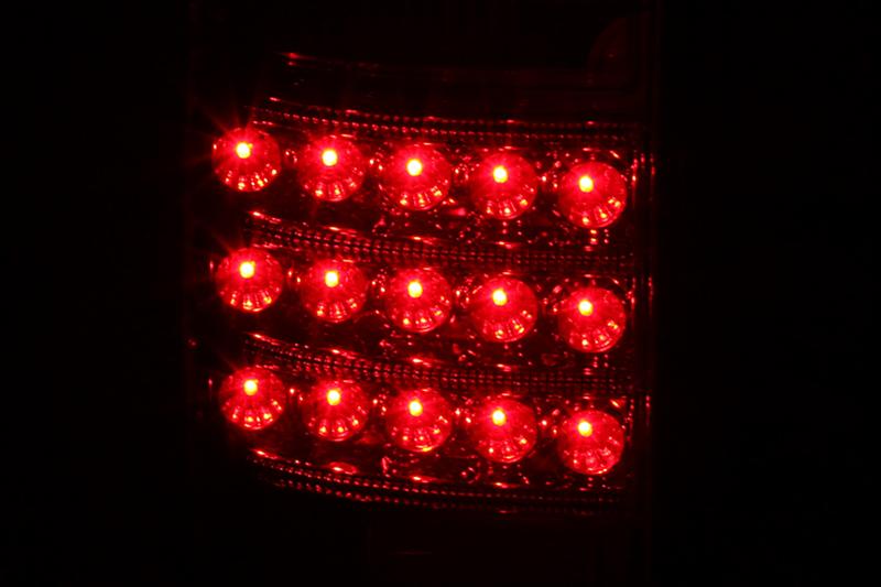 ANZO 1991-1997 Toyota Land Cruiser Fj LED Taillights Red/Clear thumbnail 2
