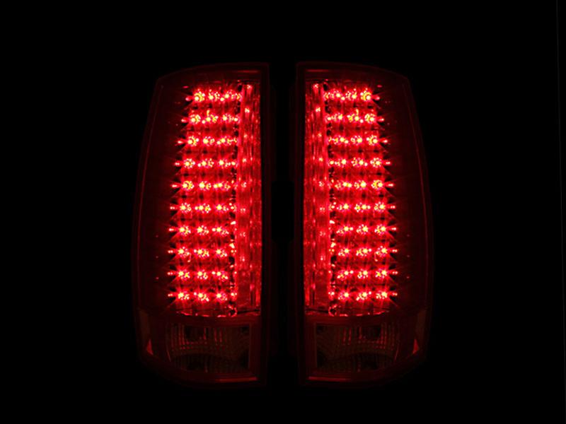 ANZO 2007-2014 Chevrolet Suburban LED Taillights Red/Clear G4 thumbnail 2